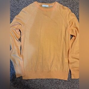 Equipment womens Light Orange Crewneck Sweater